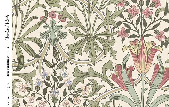Российская ткань Серебрянная Студия (Silver Studio), коллекция Voysee Collection, артикул D109/01/L