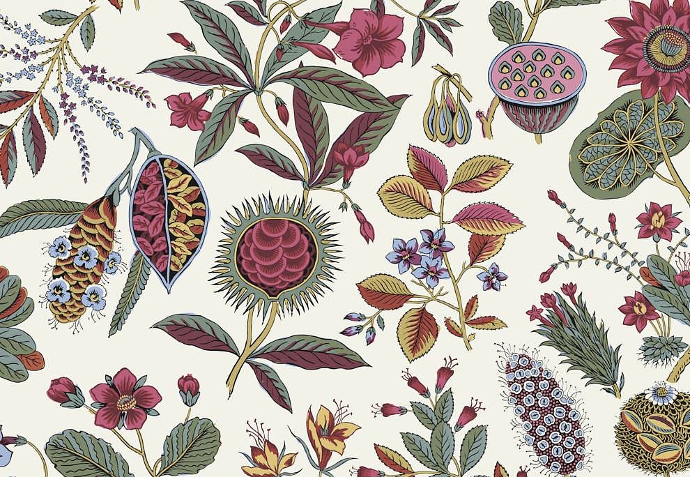 Ткань Серебрянная Студия (Silver Studio) Timeless Botanic D505/01/TW