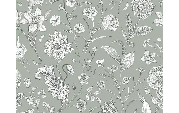 Российская ткань Серебрянная Студия (Silver Studio), коллекция Timeless Botanic, артикул D514/03/TW