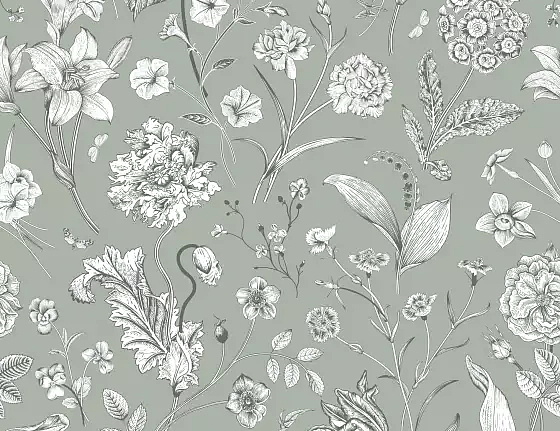 Ткань Серебрянная Студия (Silver Studio) Timeless Botanic D514/03/TW