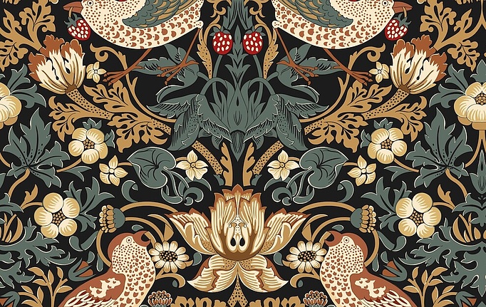 Российская ткань Серебрянная Студия (Silver Studio), коллекция Woodnote, артикул D602/02/V
