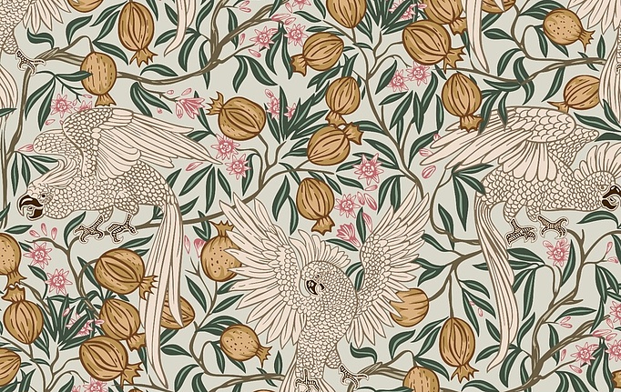 Российская ткань Серебрянная Студия (Silver Studio), коллекция Woodnote, артикул D605/01/V