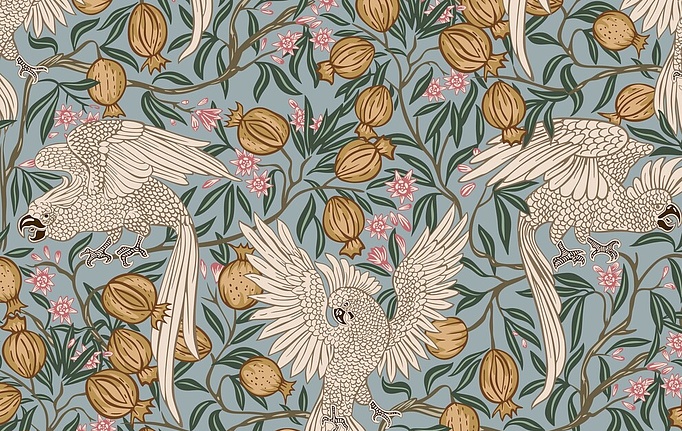 Российская ткань Серебрянная Студия (Silver Studio), коллекция Woodnote, артикул D605/02/V