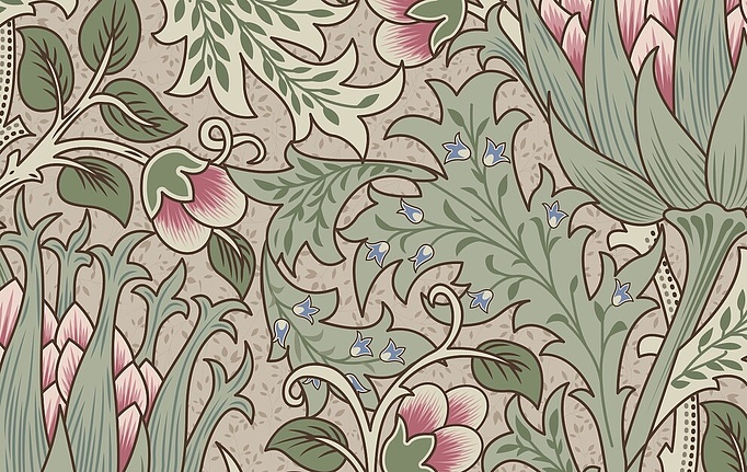 Российская ткань Серебрянная Студия (Silver Studio), коллекция Woodnote, артикул D607/02/V