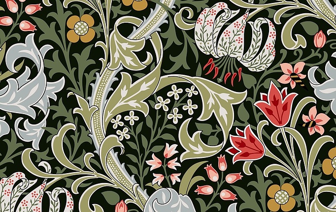 Российская ткань Серебрянная Студия (Silver Studio), коллекция Woodnote, артикул D608/01/V