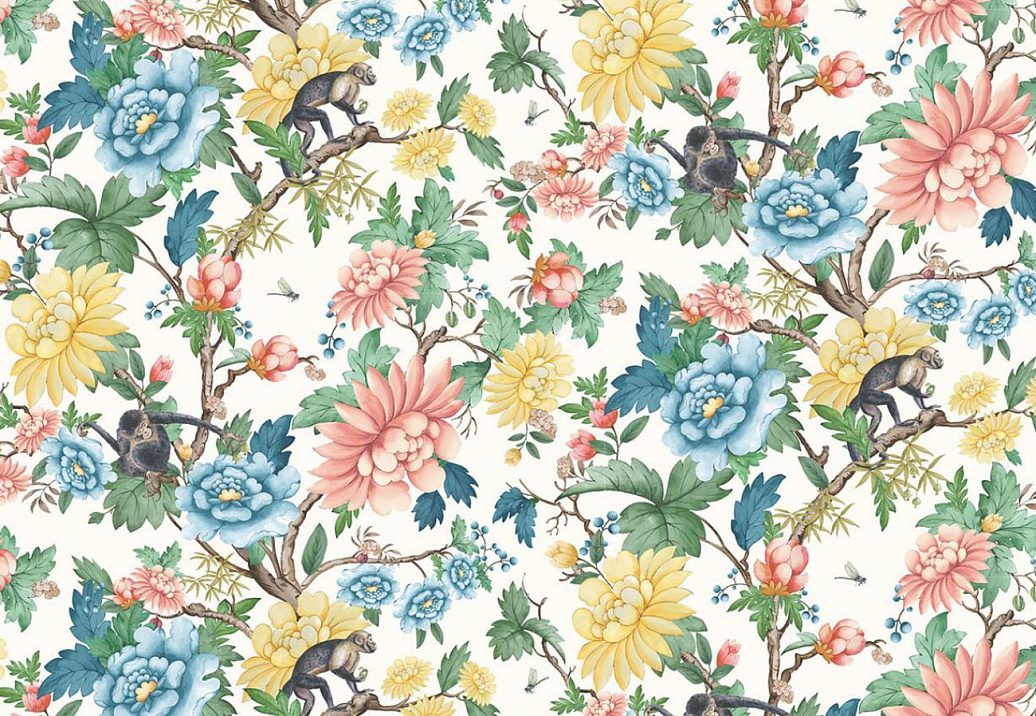 Ткань Clarke & Clarke Botanical Wonders F1603/01