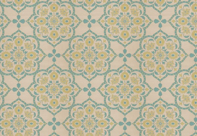Ткань Fabricut Vignettes Vol.XIII Aqua Hassan/Seaspray