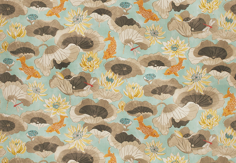 Ткань Fabricut Vignettes Vol.XIII Aqua Osric/Pool