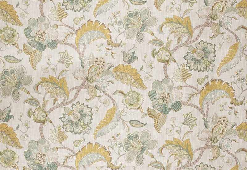 Ткань Fabricut Vignettes Vol.XIII Aqua Cleon floral/Aqua cetrine