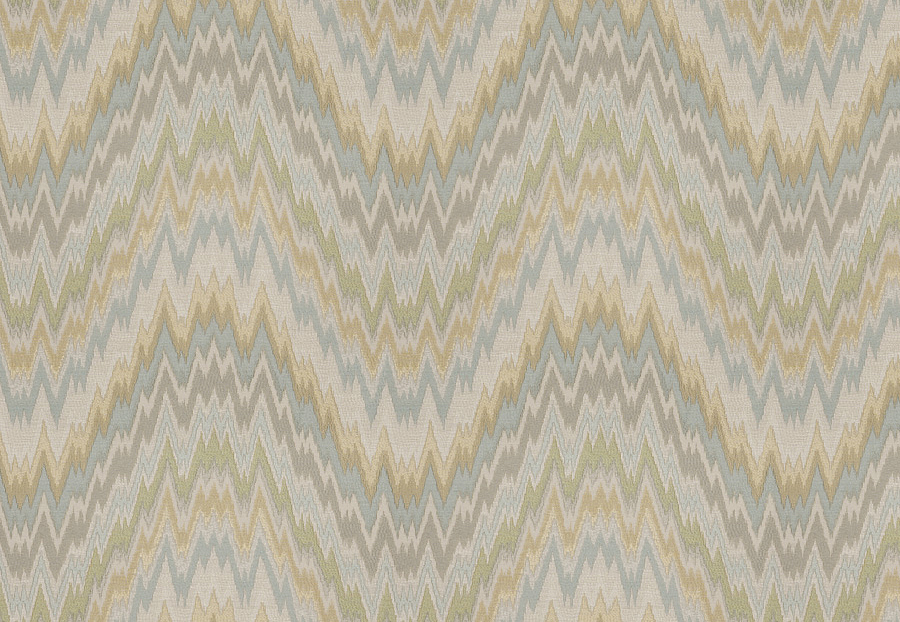 Ткань Fabricut Vignettes Vol.XIII Aqua Aba Flame/Sea glass