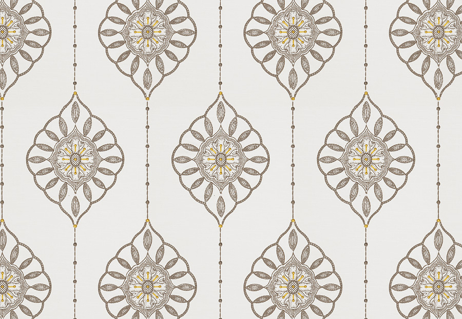 Ткань Fabricut Vignettes Vol.XIII Citrus Taj medallion/Citrus