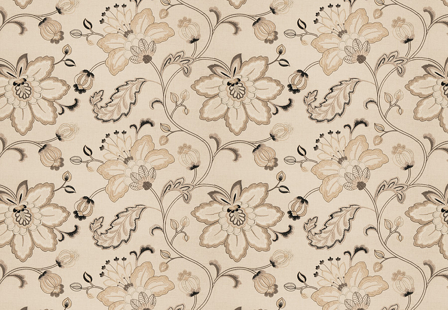 Ткань Fabricut Vignettes Vol.XIII Latte Bettino floral/Taupe
