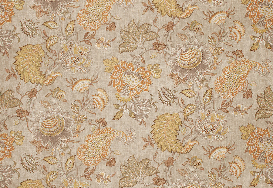 Ткань Fabricut Vignettes Vol.XIII Latte Arcadius floral/Platinum