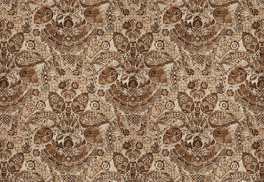 Ткань Fabricut Vignettes Vol.XIII Latte Heinrich/Bark