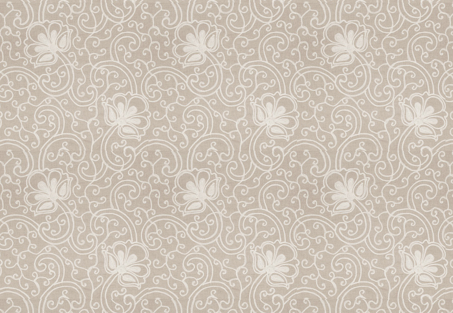 Ткань Fabricut Vignettes Vol.XIII Latte Ezana Crewel/Oatmeal