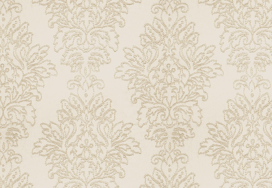 Ткань Fabricut Vignettes Vol.XIII Platinum Nedda Damask/White silver