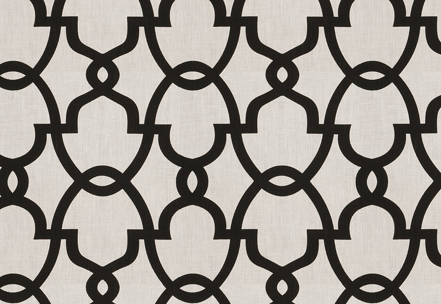 Ткань Fabricut Vignettes Vol.XIII Platinum The dance/Black & white