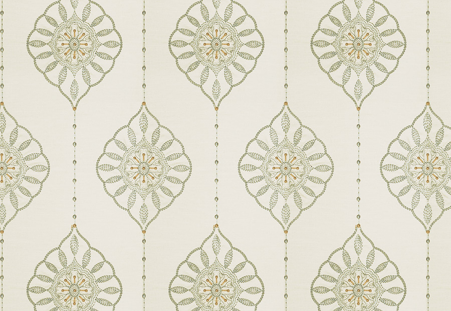Ткань Fabricut Vignettes Vol.XIII Turquoise Taj medallion/Aqua