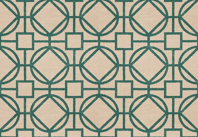 Ткань Fabricut Vignettes Vol.XIII Turquoise Okello/Turquoise
