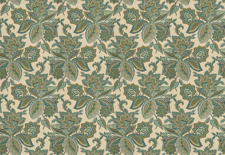 Ткань Fabricut Vignettes Vol.XIII Turquoise Golda/Peacock