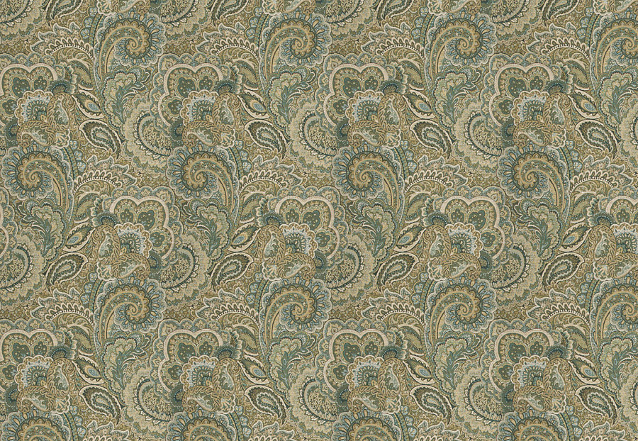 Ткань Fabricut Vignettes Vol.XIII Turquoise Camillo/Seagrass