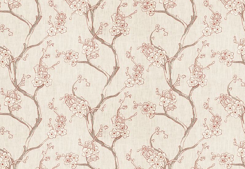 Ткань Fabricut Vignettes Vol.XIII Ruby Nikara/Cherry blossom