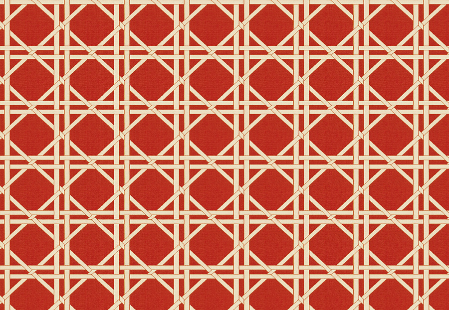 Ткань Fabricut Vignettes Vol.XIII Ruby Vlad lattice/Red