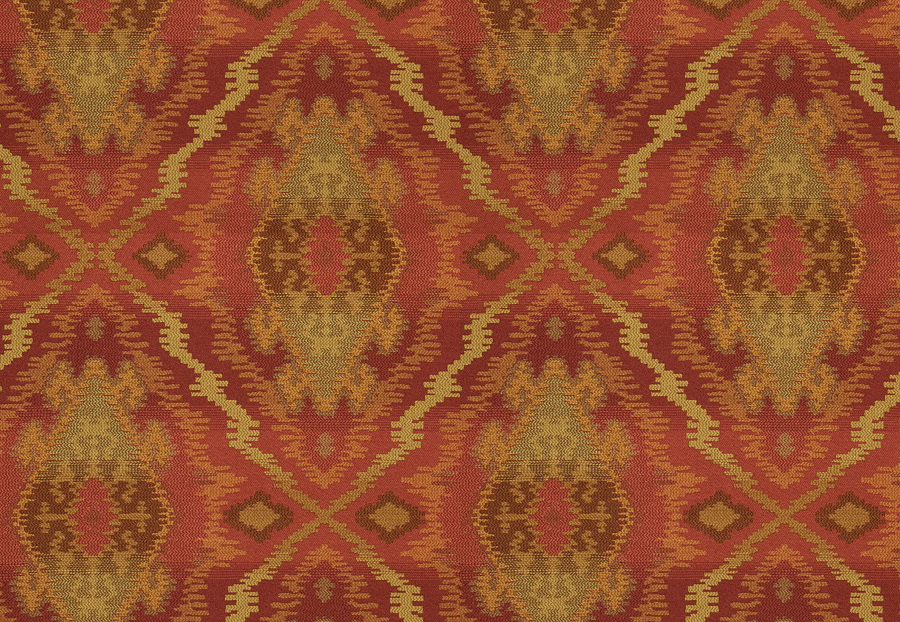 Ткань Fabricut Vignettes Vol.XIII Ruby Orizu/Brick
