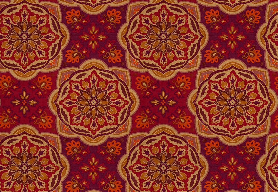 Ткань Fabricut Vignettes Vol.XIII Ruby Pius/Ruby