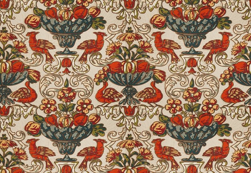 Ткань Fabricut Vignettes Vol.XIII Ruby Fanella/Multi