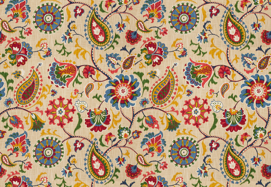 Ткань Fabricut Vignettes Vol.XIII Ruby Boniface/Multi
