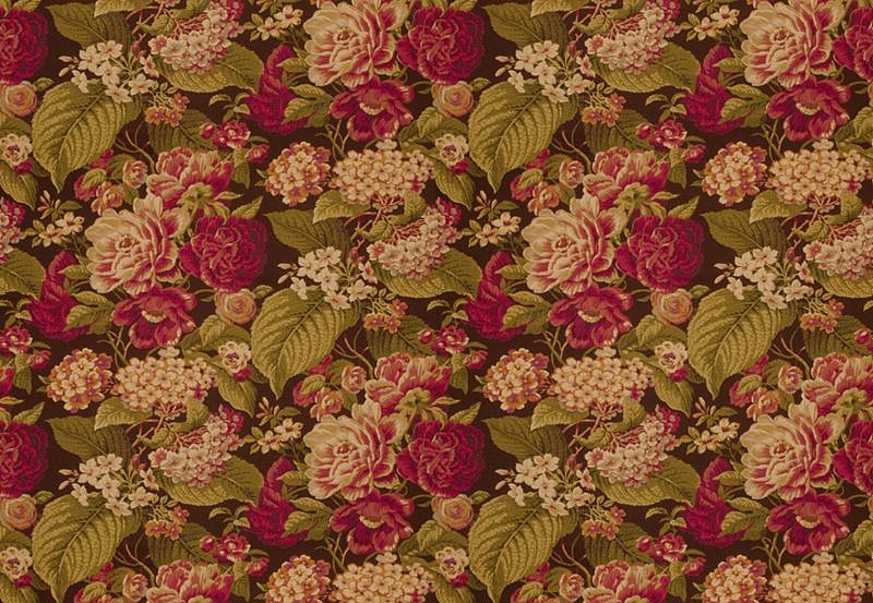 Ткань Fabricut Vignettes Vol.XIII Ruby Eudes floral/Raspberry