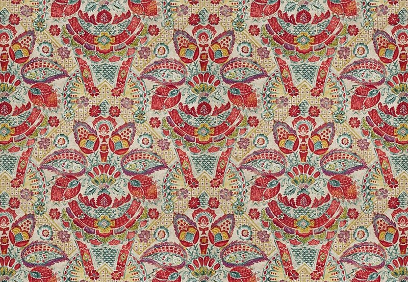 Ткань Fabricut Vignettes Vol.XIII Ruby Heinrich/Raspberry