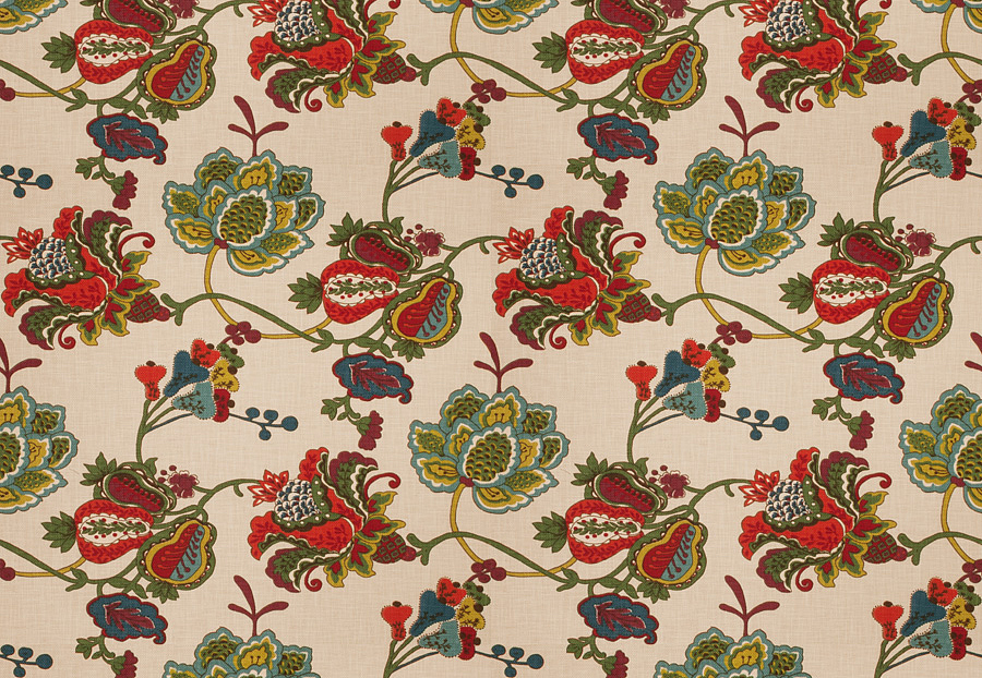 Ткань Fabricut Vignettes Vol.XIII Ruby Belgrave/Fruit punch