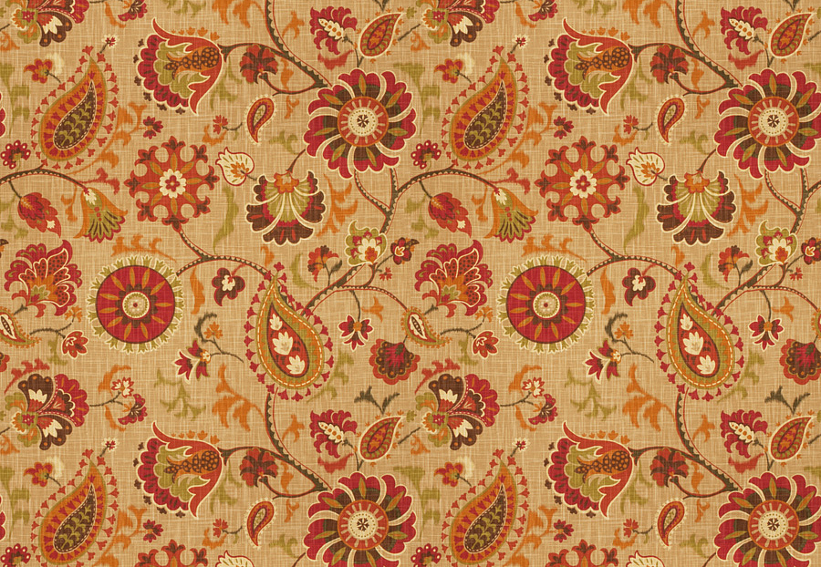 Ткань Fabricut Vignettes Vol.XIII Terra Cotta Boniface/Cayenne