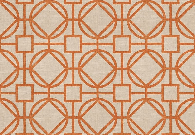 Ткань Fabricut Vignettes Vol.XIII Terra Cotta Okello/Tangerine
