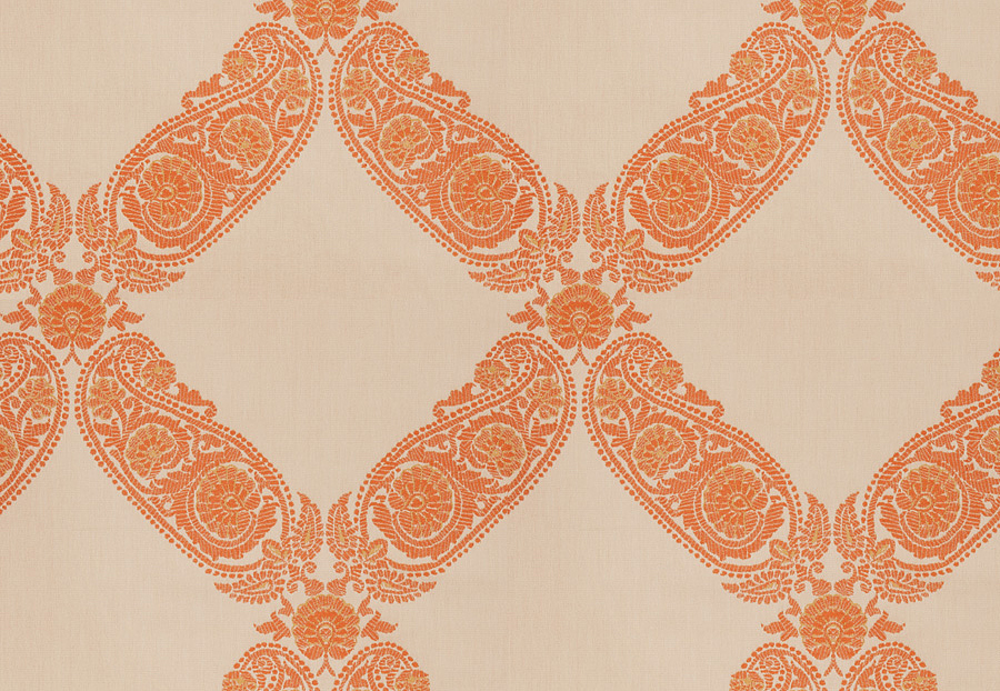 Ткань Fabricut Vignettes Vol.XIII Terra Cotta Saint Maurice/Orange blossom