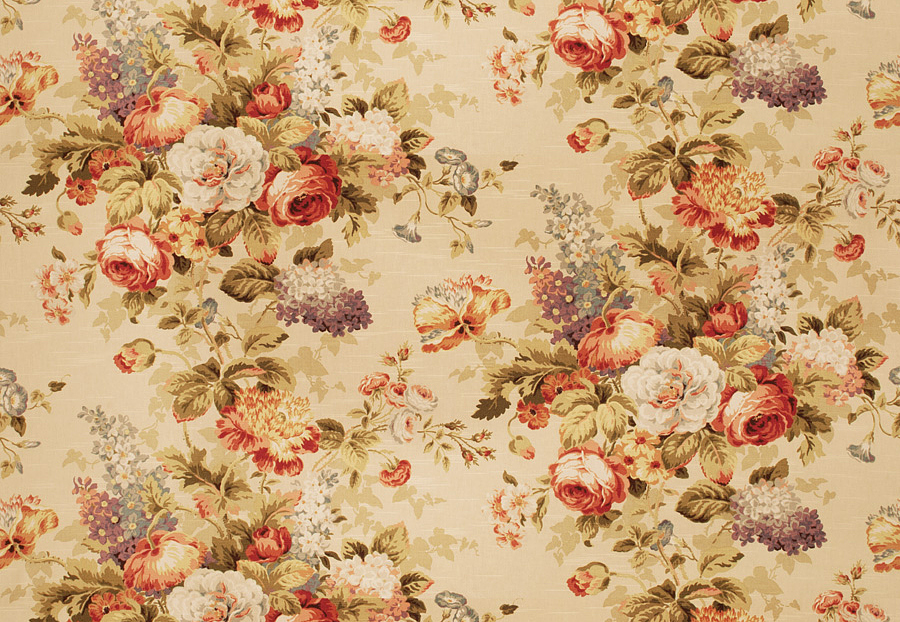Ткань Fabricut Vignettes Vol.XIII Terra Cotta Lolo floral/Blossom