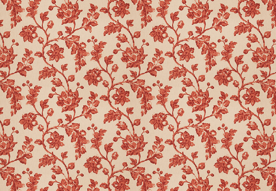 Ткань Fabricut Vignettes Vol.XIII Terra Cotta Bello floral/Terra cotta