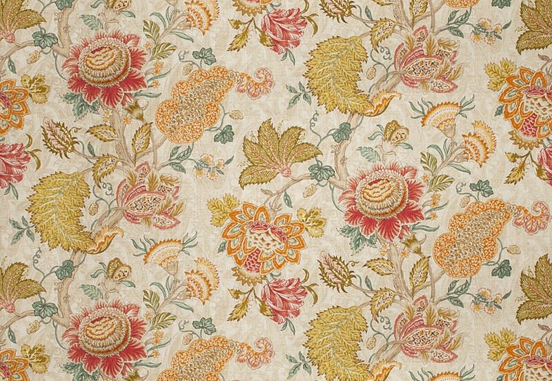 Ткань Fabricut Vignettes Vol.XIII Terra Cotta Arcadius floral/Sunshine