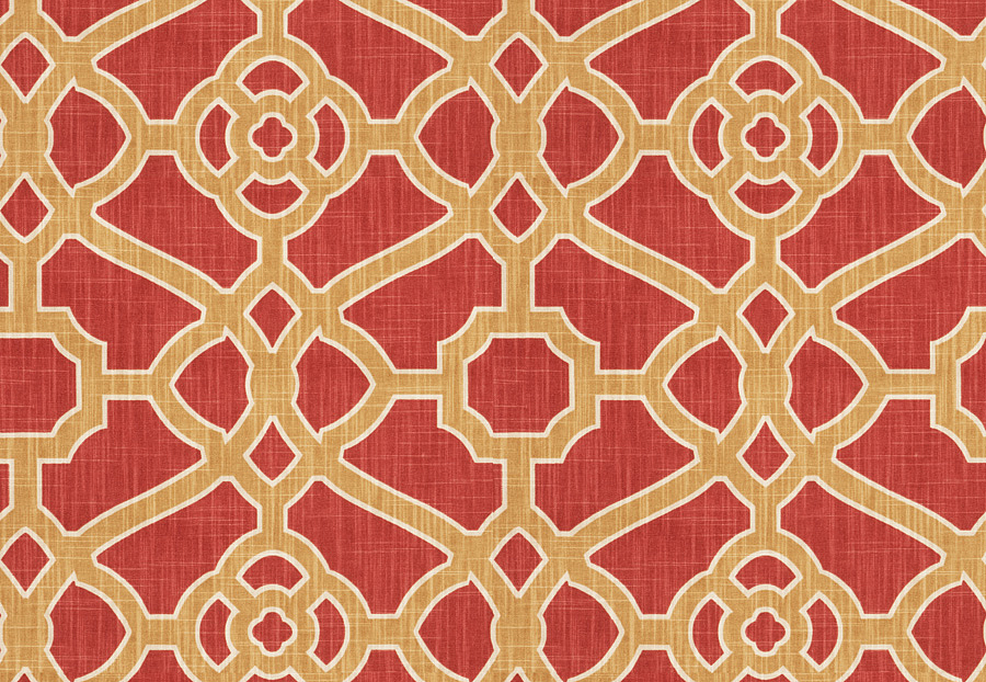 Ткань Fabricut Vignettes Vol.XIV Exotic Red Allegiance/Rouge