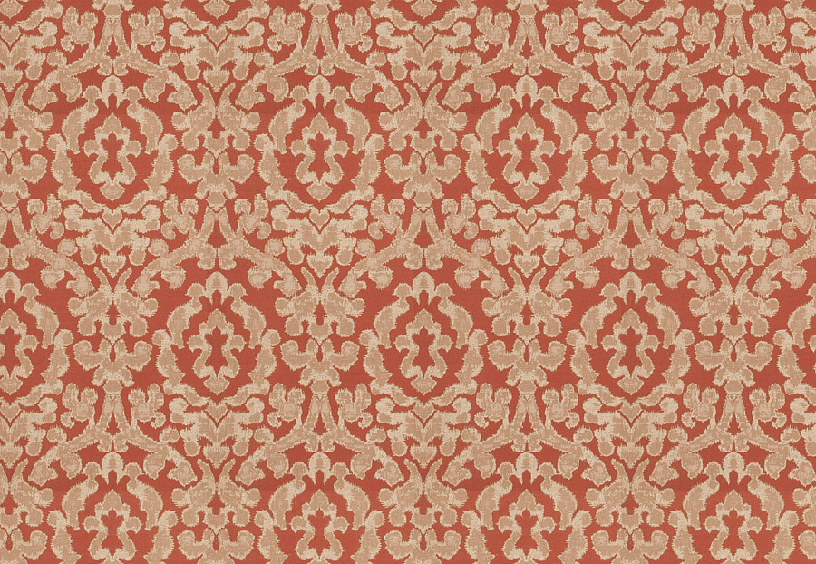 Ткань Fabricut Vignettes Vol.XIV Exotic Red Eureka Damask/Sienna sheen