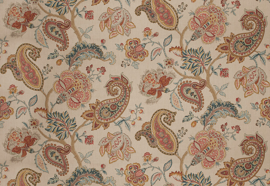 Ткань Fabricut Vignettes Vol.XIV Exotic Red Bentham/Patina