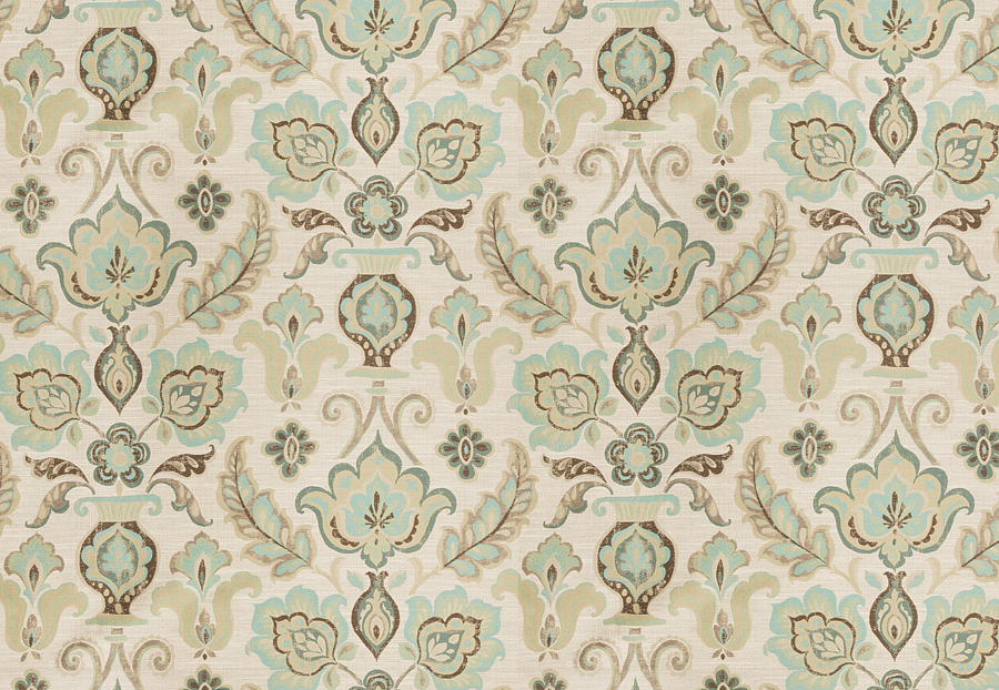 Ткань Fabricut Vignettes Vol.XIV Indigo Devotion/Turquoise