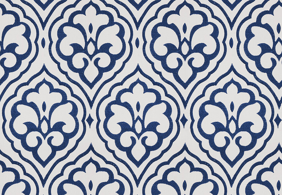 Ткань Fabricut Vignettes Vol.XIV Indigo Aspire Damask/Cobalt