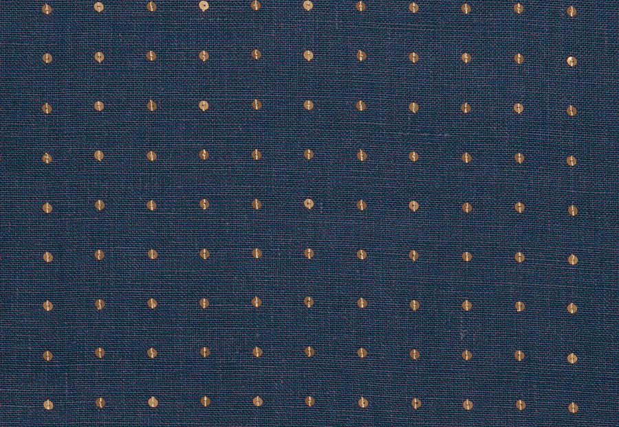 Ткань Fabricut Vignettes Vol.XIV Indigo Sequin linen/Navy