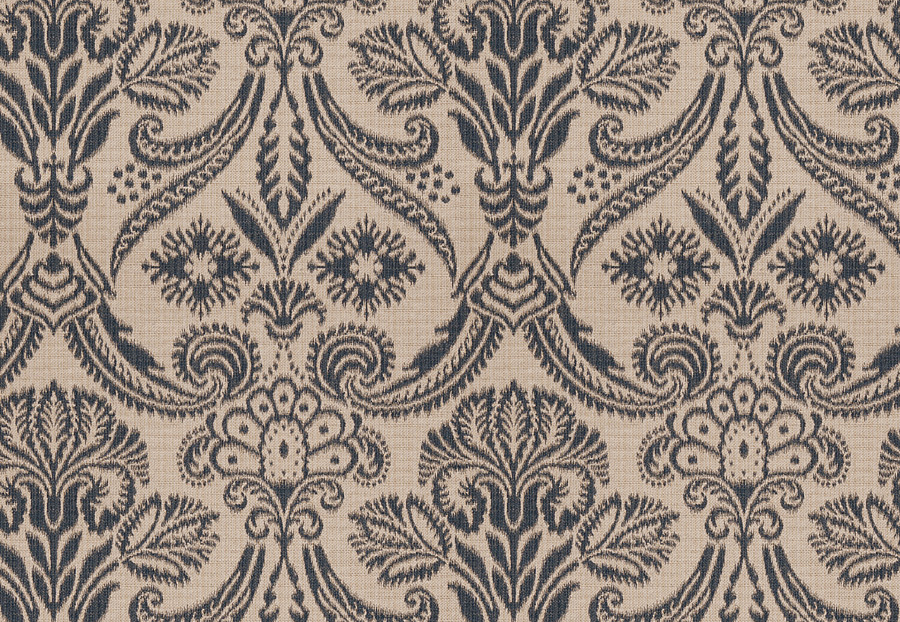 Ткань Fabricut Vignettes Vol.XIV Indigo Wisdom Damask/Indigo
