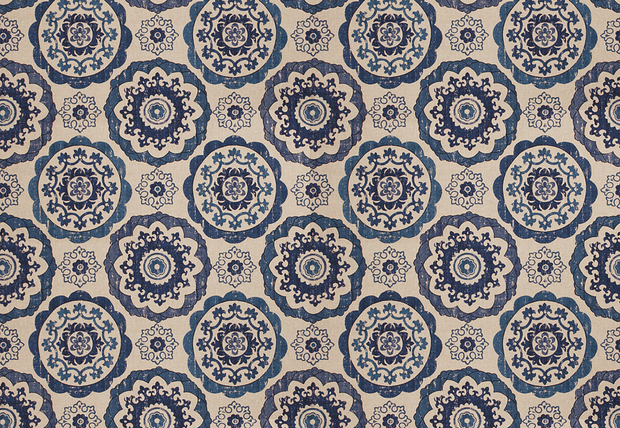 Ткань Fabricut Vignettes Vol.XIV Indigo Good judgment/Lapis