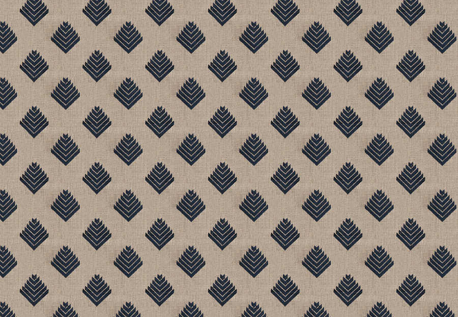 Ткань Fabricut Vignettes Vol.XIV Indigo Cool arrow/Navy