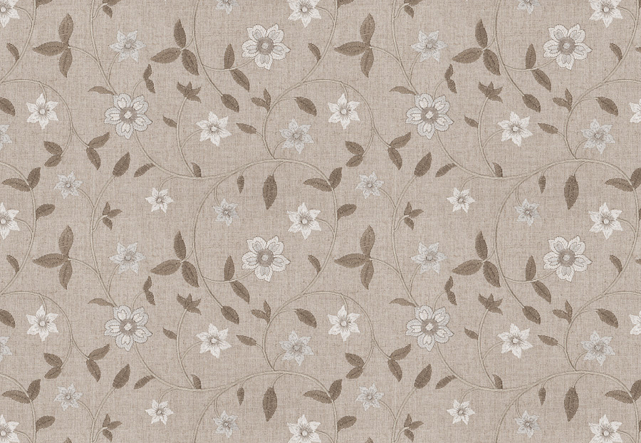 Ткань Fabricut Vignettes Vol.XIV Pewter Axiom floral/Dove